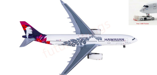 1:400 AeroClassics AC411469 Hawaiian Airlines Airbus A330-200 N393HA Aircraft Model+Free Tractor