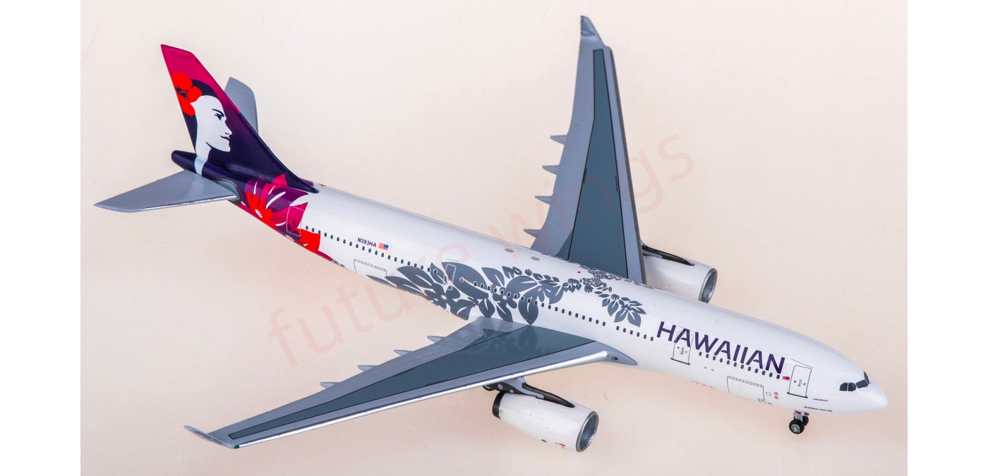 1:400 AeroClassics AC411469 Hawaiian Airlines Airbus A330-200 N393HA Aircraft Model+Free Tractor