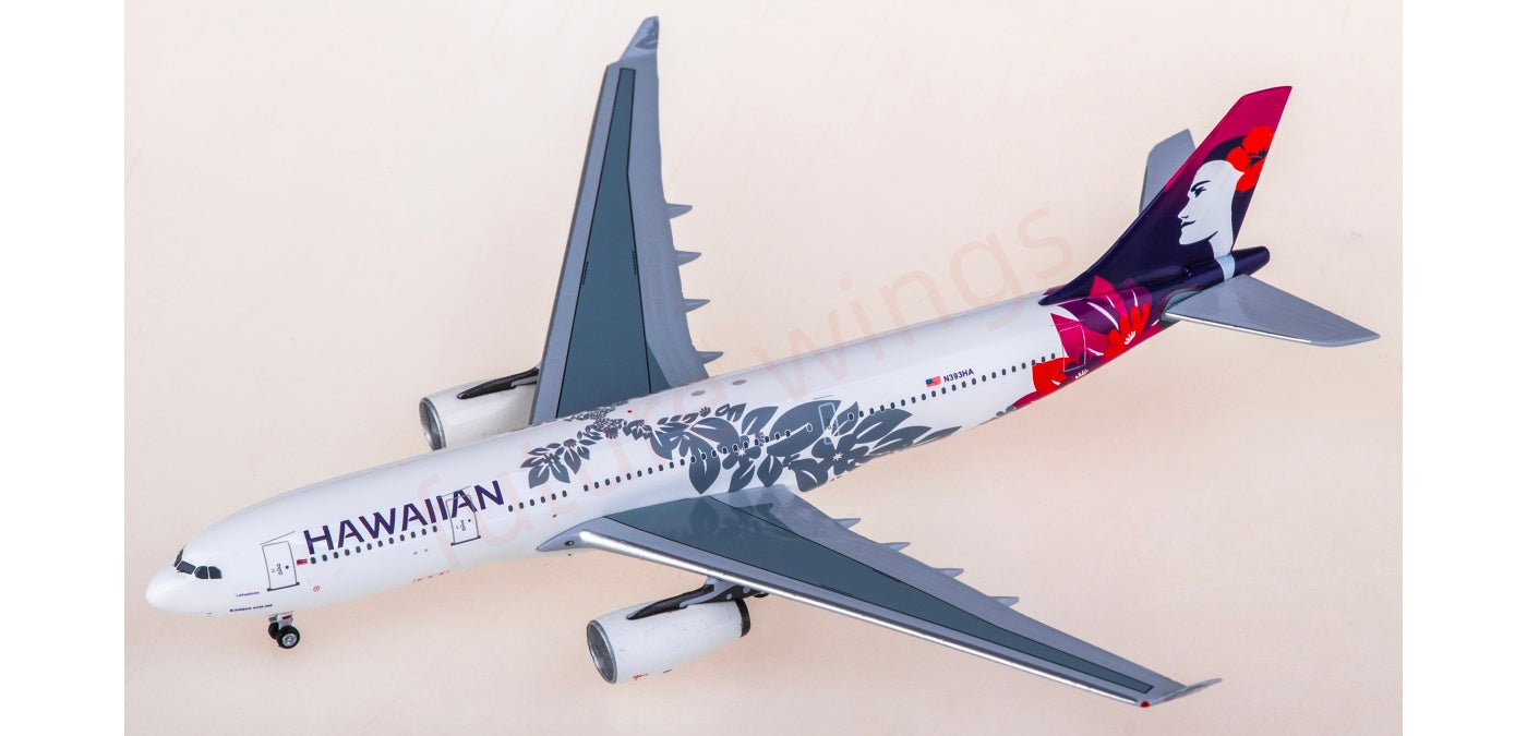 1:400 AeroClassics AC411469 Hawaiian Airlines Airbus A330-200 N393HA Aircraft Model+Free Tractor