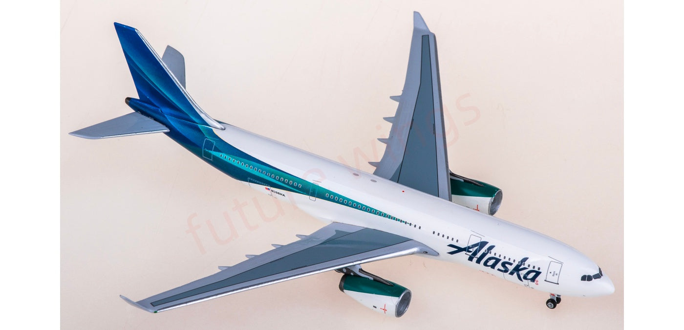 1:400 AeroClassics AC411467 Alaska Airlines Airbus A330-200 N396HA Aircraft Model+Free Tractor
