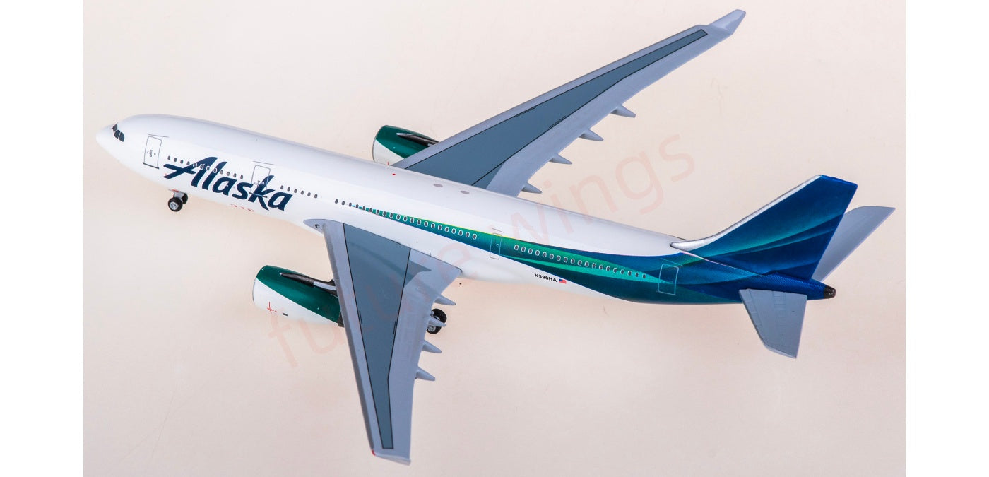 1:400 AeroClassics AC411467 Alaska Airlines Airbus A330-200 N396HA Aircraft Model+Free Tractor