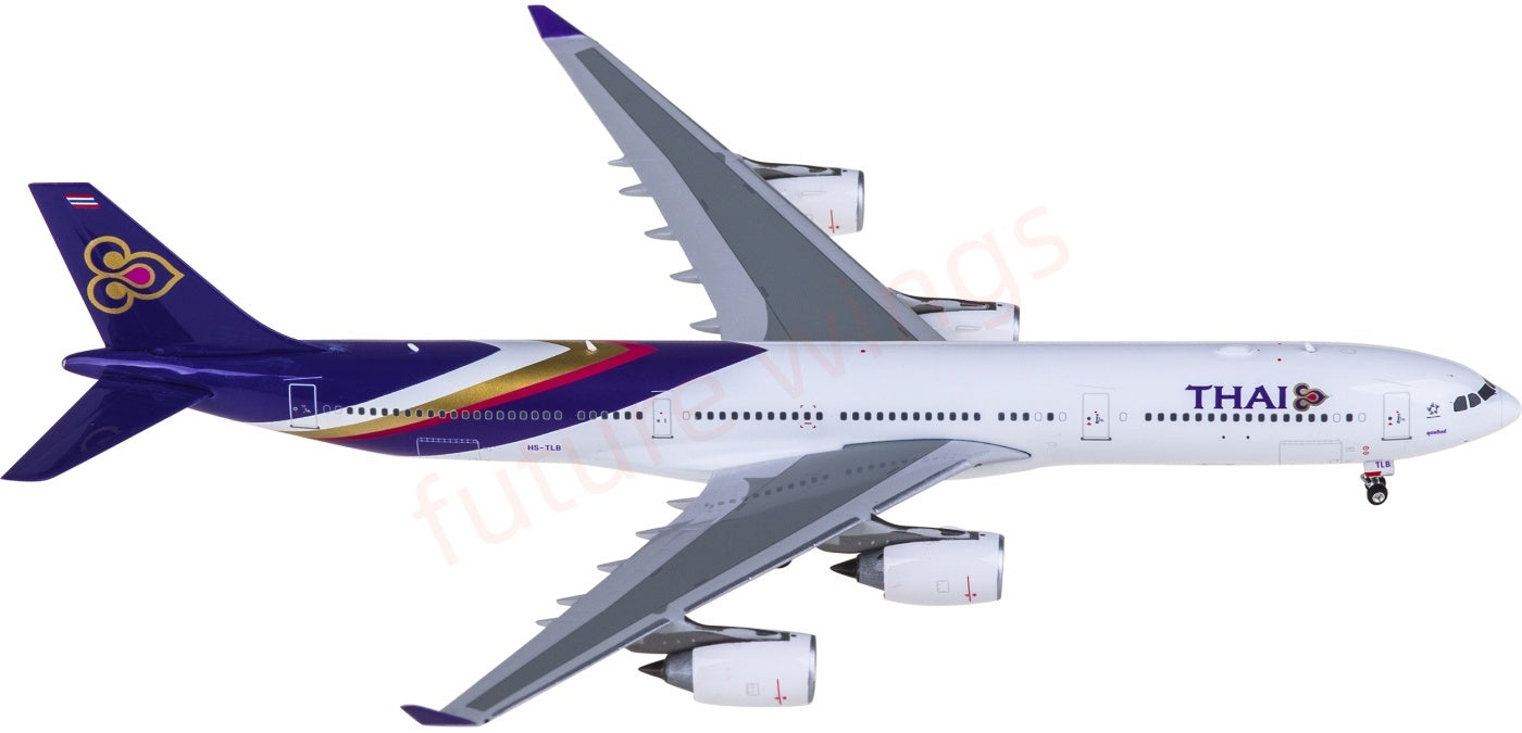 1:400 Phoenix PH12025 Thai Airways Airbus A340-500 HS-TLB Aircraft Model+Free Tractor