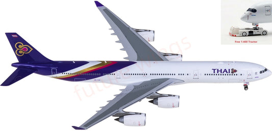 1:400 Phoenix PH12025 Thai Airways Airbus A340-500 HS-TLB Aircraft Model+Free Tractor