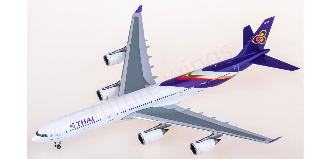 1:400 Phoenix PH12025 Thai Airways Airbus A340-500 HS-TLB Aircraft Model+Free Tractor