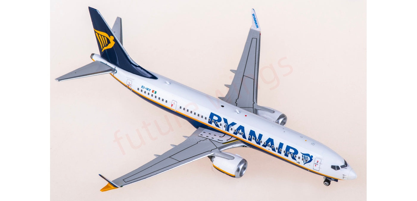 1:400 Phoenix PH12037 Ryanair B737 MAX 8 EI-IKY Aircraft Model+Free Tractor