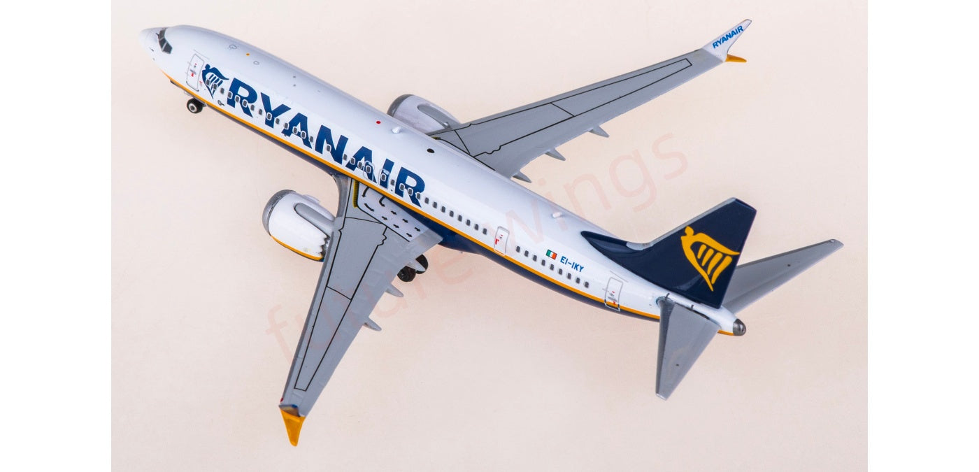 1:400 Phoenix PH12037 Ryanair B737 MAX 8 EI-IKY Aircraft Model+Free Tractor