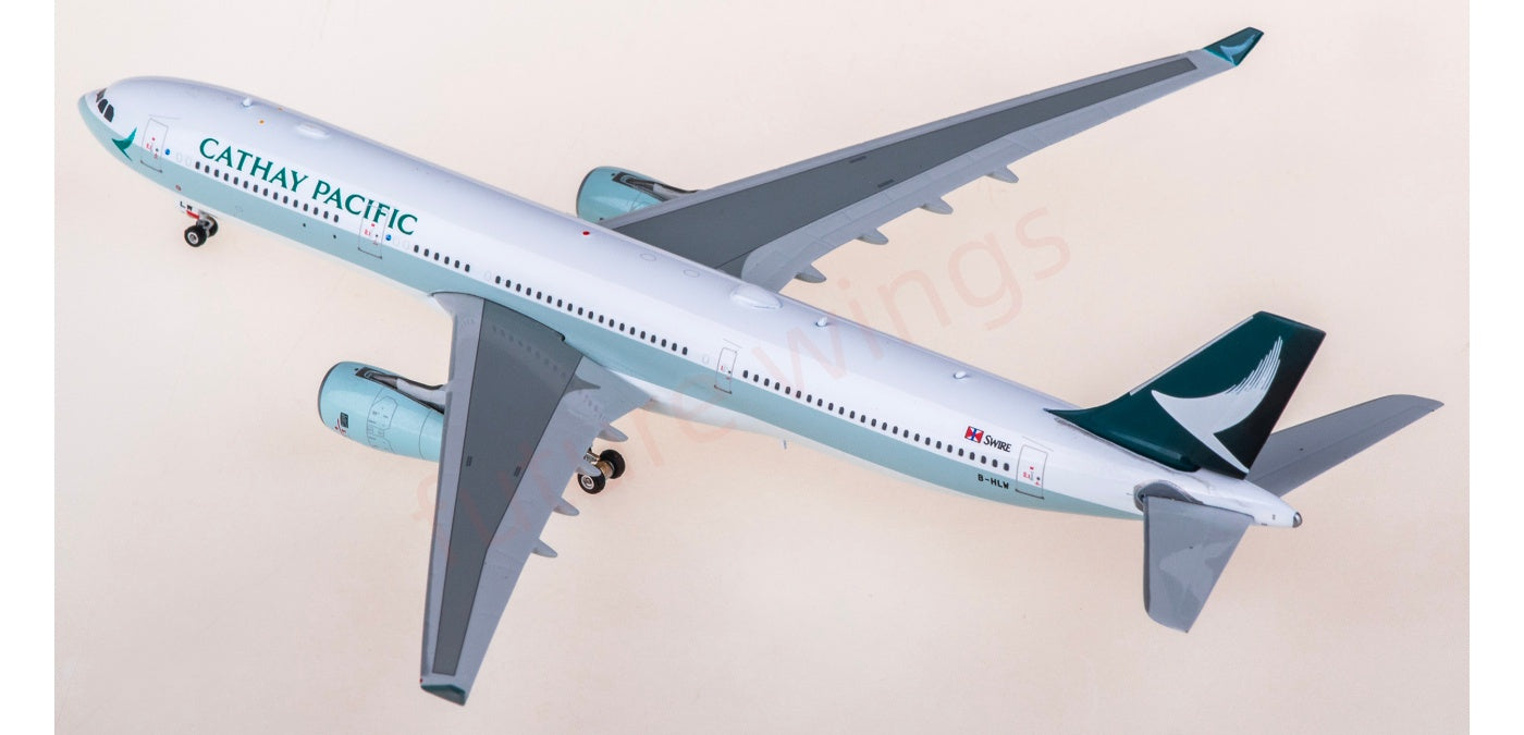 1:400 Phoenix PH04664 Cathay Pacific Airbus A330-300 B-HLW Aircraft Model+Free Tractor