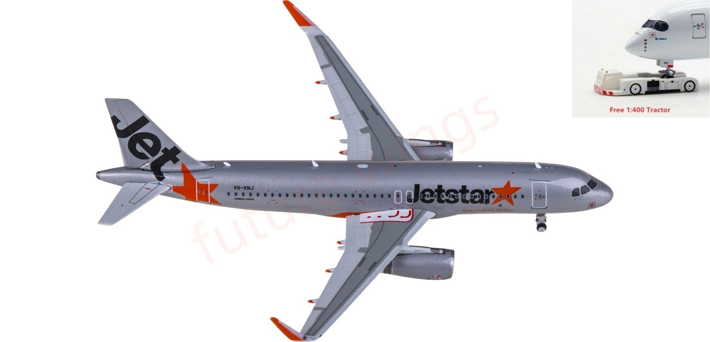 1:400 Phoenix PH12033 Jetstar Airbus A320 VH-XNJ Aircraft Model+Free Tractor