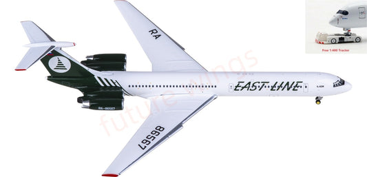1:400 Phoenix PH12031 East Line Airlines Ilyushin IL-62M RA-86567 Aircraft Model+Free Tractor