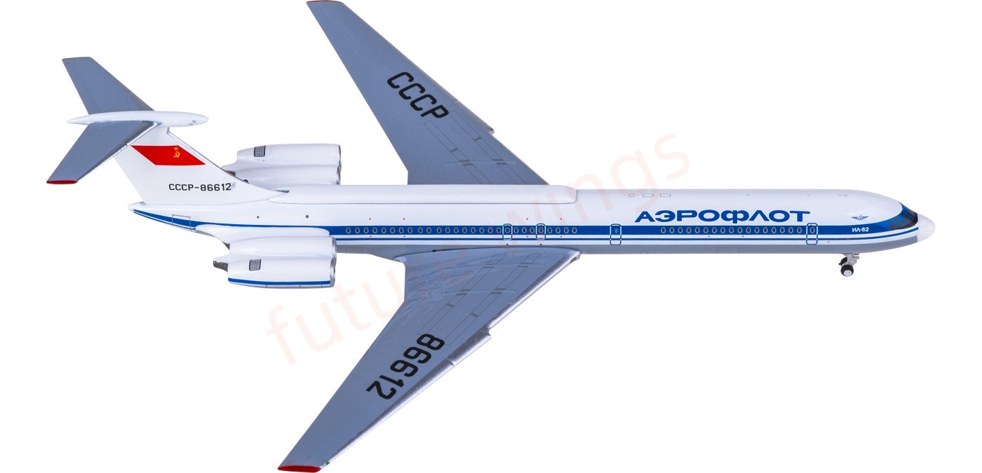 1:400 Phoenix PH12042 Aeroflot Ilyushin IL-62 CCCP-86612 Aircraft Model+Free Tractor