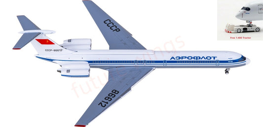 1:400 Phoenix PH12042 Aeroflot Ilyushin IL-62 CCCP-86612 Aircraft Model+Free Tractor