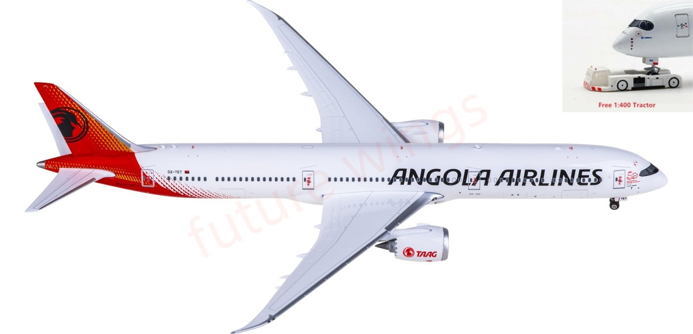 1:400 Phoenix PH12040 TAAG Angola Airlines B787-10 D2-TET Aircraft Model+Free Tractor
