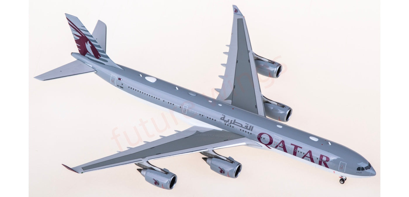 1:400 Phoenix PH12035 Qatar Amini Flight Airbus A340-500 A7-HHH Aircraft Model+Free Tractor