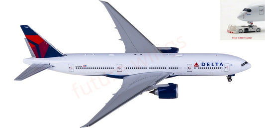 1:400 Phoenix PH04670 Delta Airlines B777-200LR N709DN Aircraft Model+Free Tractor