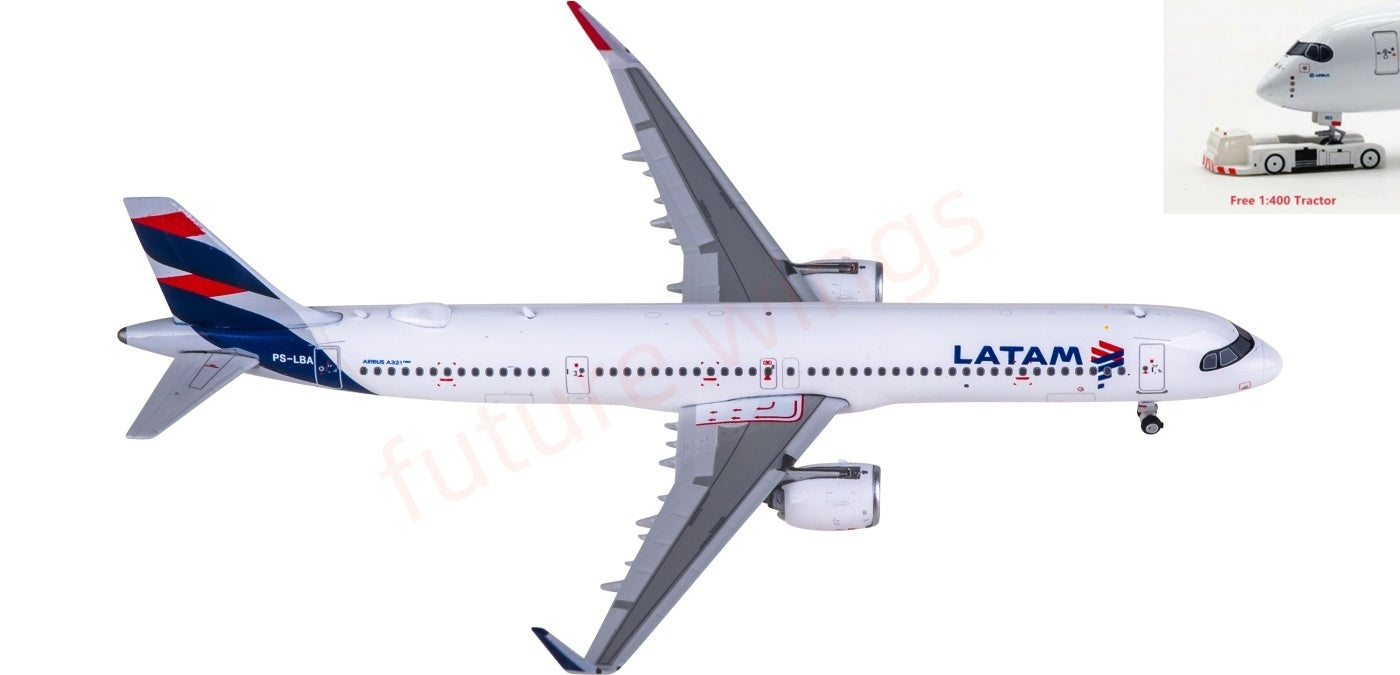 1:400 Phoenix PH12046 LATAM Airbus A321neo PS-LBA Aircraft Model+Free Tractor