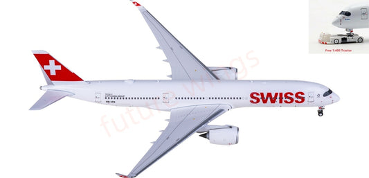 1:400 Phoenix PH12026 Swiss Air Airbus A350-900 HB-IFB Aircraft Model+Free Tractor