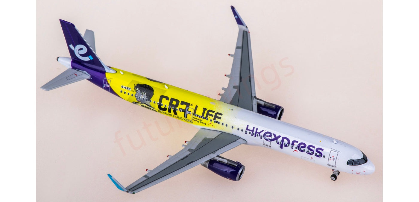 1:400 Phoenix PH04657 HK Express Airbus A321 B-LEE Aircraft Model+Free Tractor