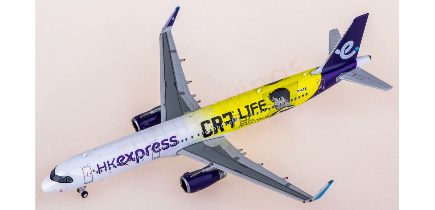 1:400 Phoenix PH04657 HK Express Airbus A321 B-LEE Aircraft Model+Free Tractor