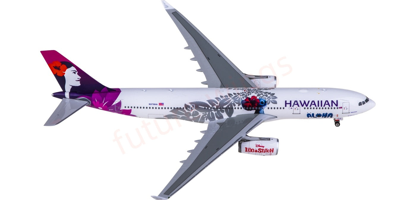 1:400 Phoenix PH04663 Hawaiian Airlines Airbus A330-200 N378HA Aircraft Model+Free Tractor
