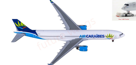 1:400 Phoenix PH12047 Air Caraibes Airbus A330-300 F-HPUJ Aircraft Model+Free Tractor
