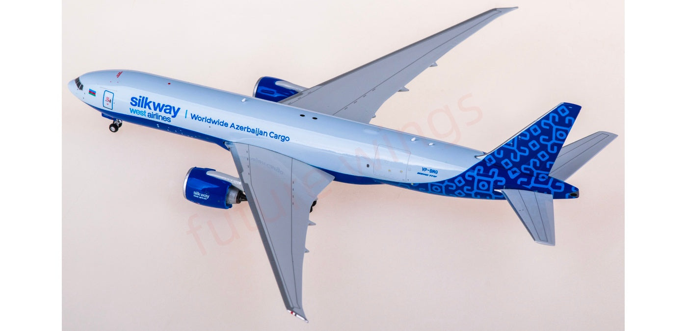 1:400 Phoenix PH12038 Silk Way West Airlines B777-200LRF VP-BMG Aircraft Model+Free Tractor