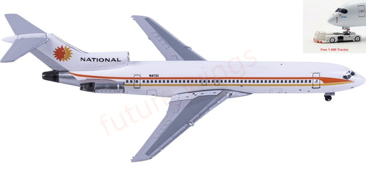 1:400 AeroClassics AC411483 National Airlines B727-200 N4733 Aircraft Model+Free Tractor