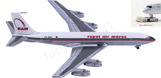 1:400 AeroClassics AC411197 Royal Air Maroc B707-420 CN-RMD Aircraft Model+Free Tractor