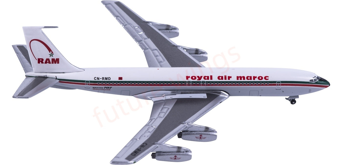 1:400 AeroClassics AC411197 Royal Air Maroc B707-420 CN-RMD Aircraft Model+Free Tractor