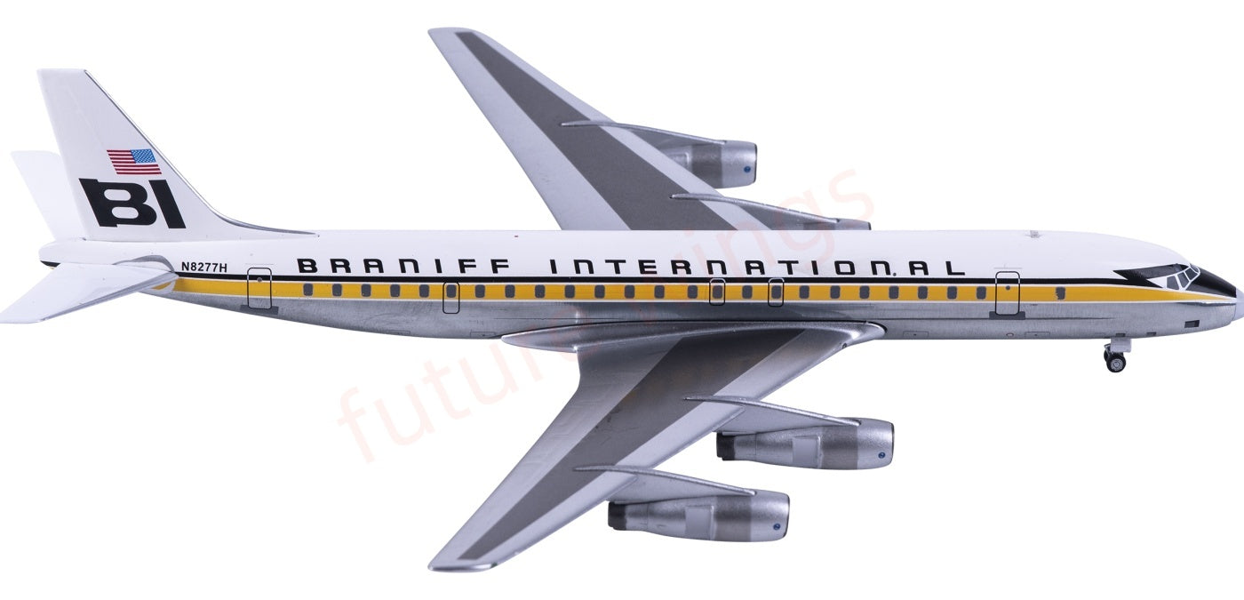 1:200 AeroClassics AC211435 Braniff Douglas DC-8 N8277H Aircraft Model+Free Tractor