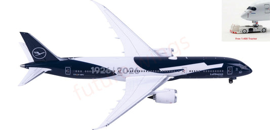 1:400 Phoenix PH04671 Lufthansa Airlines B787-9 D-ABPU "100Years"Aircraft Model+Free Tractor
