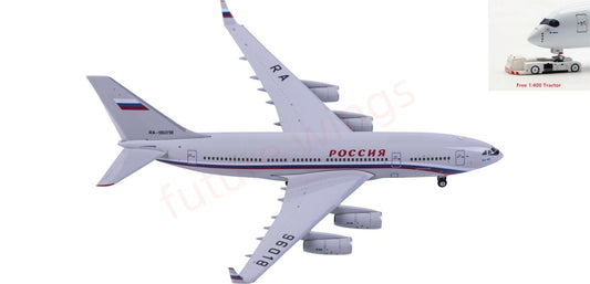 1:400 Phoenix PH12053 Rossiya Special Flight Detachment Ilyushin IL-96-300 RA-96018 Aircraft Model+Free Tractor
