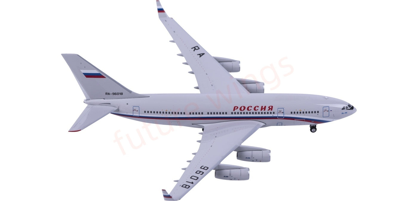 1:400 Phoenix PH12053 Rossiya Special Flight Detachment Ilyushin IL-96-300 RA-96018 Aircraft Model+Free Tractor