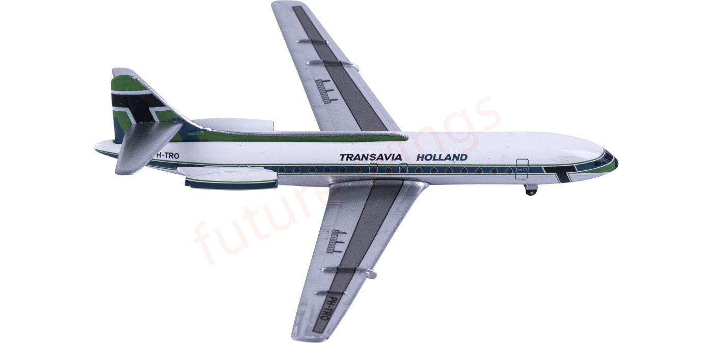 1:400 AeroClassics AC411518 Transavia Sud Aviation SE-210 Caravelle PH-TRO Aircraft Model+Free Tractor