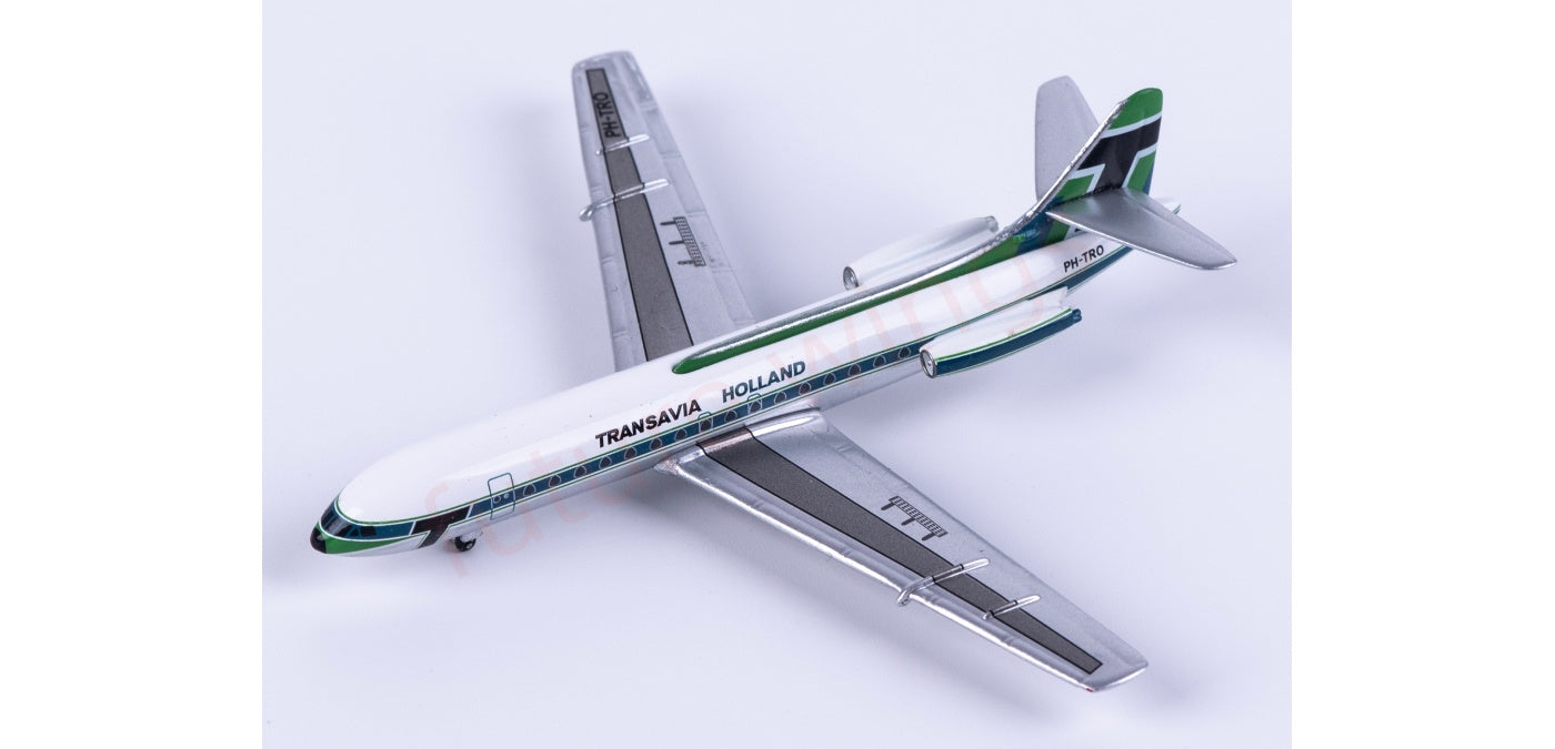 1:400 AeroClassics AC411518 Transavia Sud Aviation SE-210 Caravelle PH-TRO Aircraft Model+Free Tractor