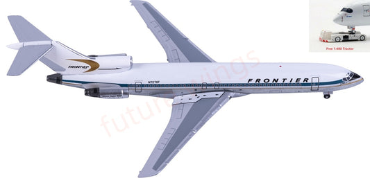 1:400 AeroClassics AC411481 Frontier Airlines B727-200 N7278F Aircraft Model+Free Tractor
