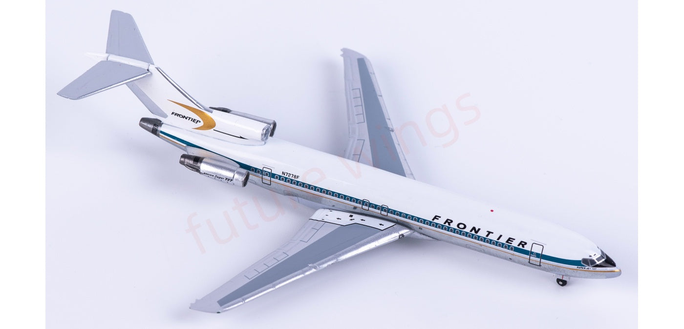1:400 AeroClassics AC411481 Frontier Airlines B727-200 N7278F Aircraft Model+Free Tractor