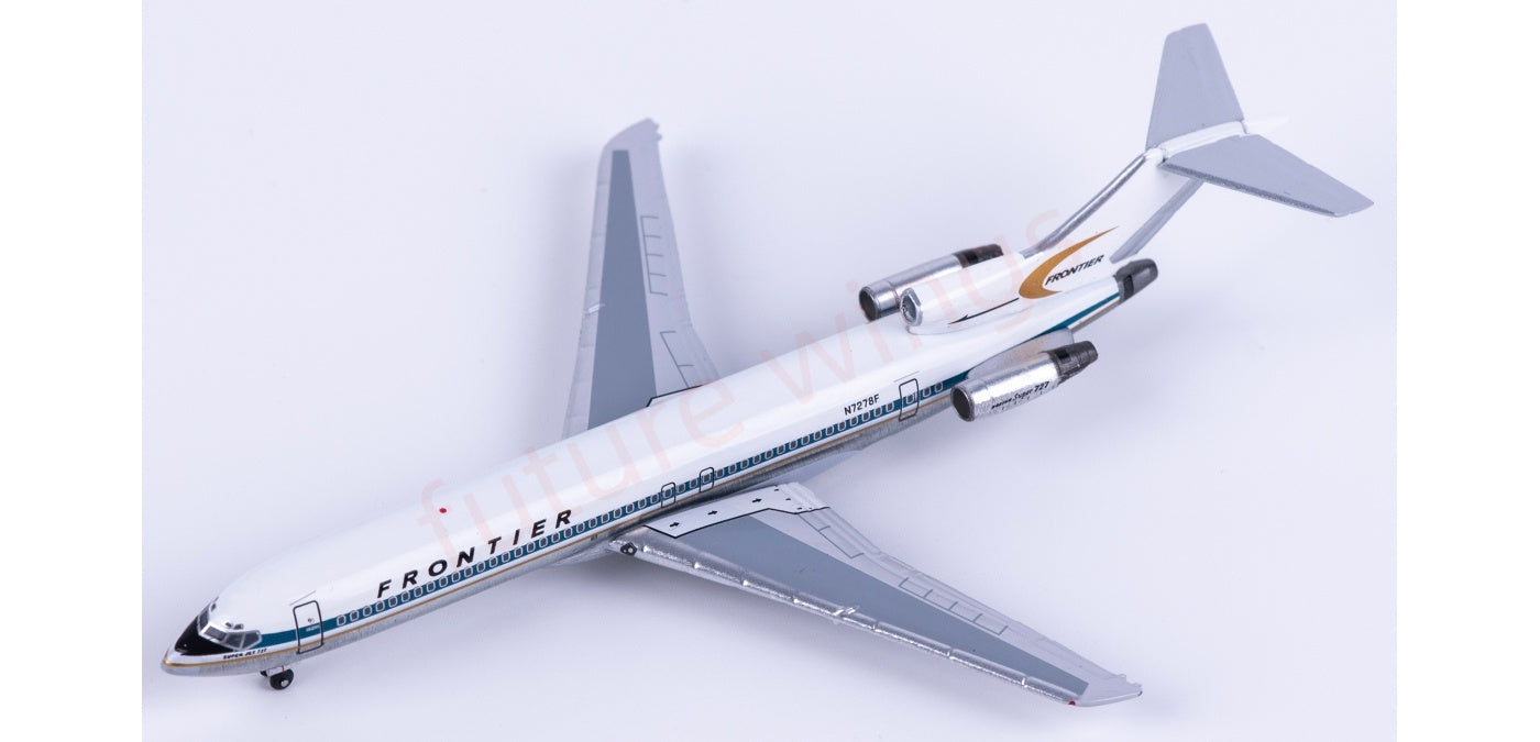 1:400 AeroClassics AC411481 Frontier Airlines B727-200 N7278F Aircraft Model+Free Tractor