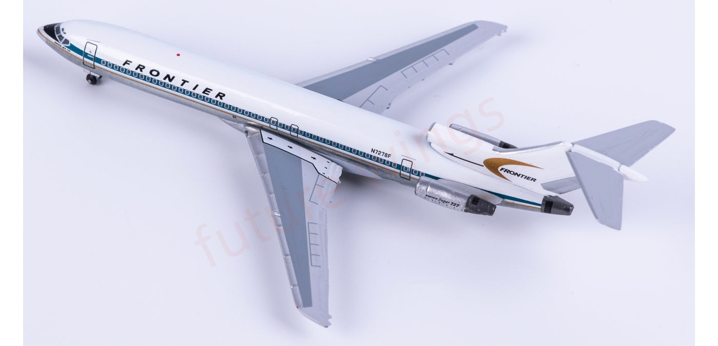 1:400 AeroClassics AC411481 Frontier Airlines B727-200 N7278F Aircraft Model+Free Tractor