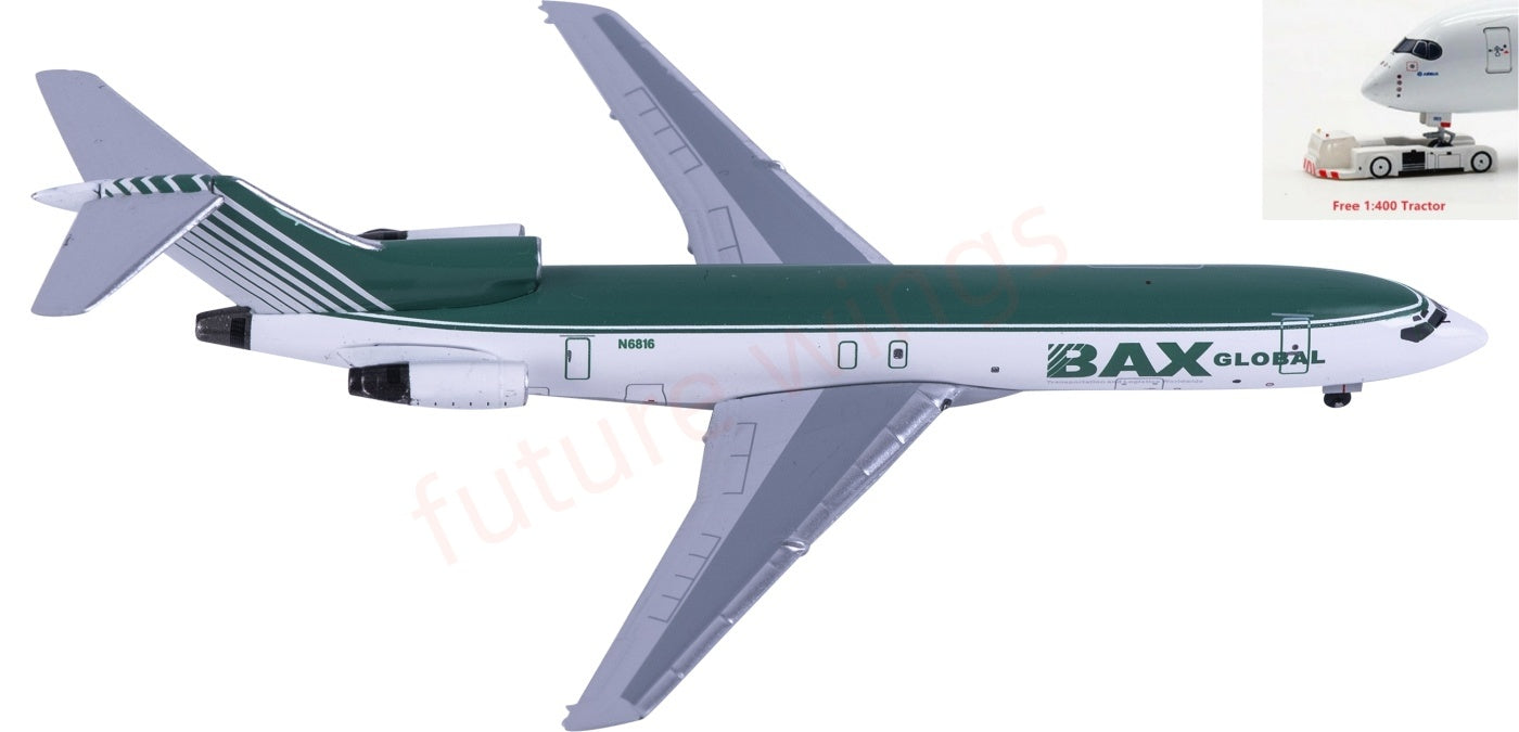 1:400 AeroClassics AC411507 BAX Global B727-200 N6816 Aircraft Model+Free Tractor