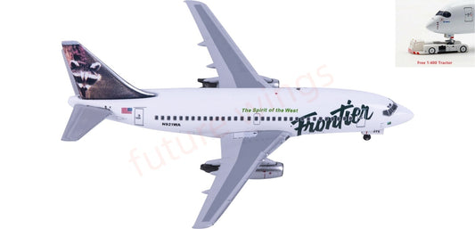 1:400 AeroClassics AC411515 Frontier Airlines B737-200 N921WA ircraft Model+Free Tractor