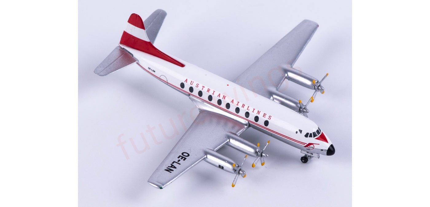 1:400 AeroClassics AC411457 Austrian Airlines Vickers Viscount 700 OE-LAN Aircraft Model+Free Tractor