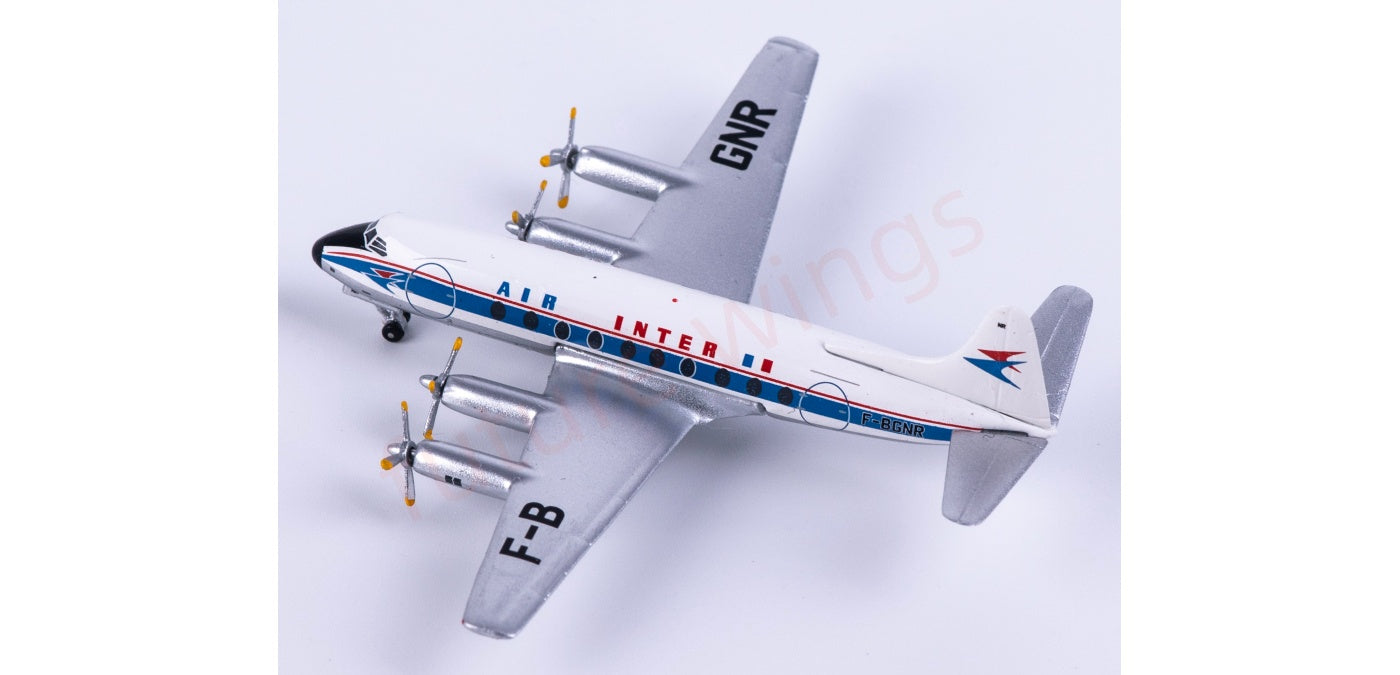 1:400 AeroClassics AC411456 Air Inter Vickers Viscount 700 F-BGNR Aircraft Model+Free Tractor