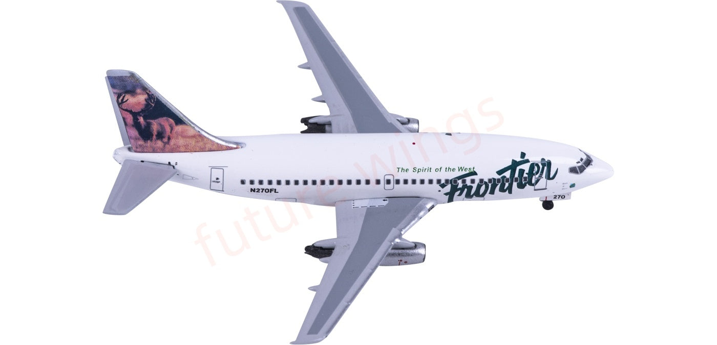 1:400 AeroClassics AC411513 Frontier Airlines B737-200 N270FL Aircraft Model+Free Tractor