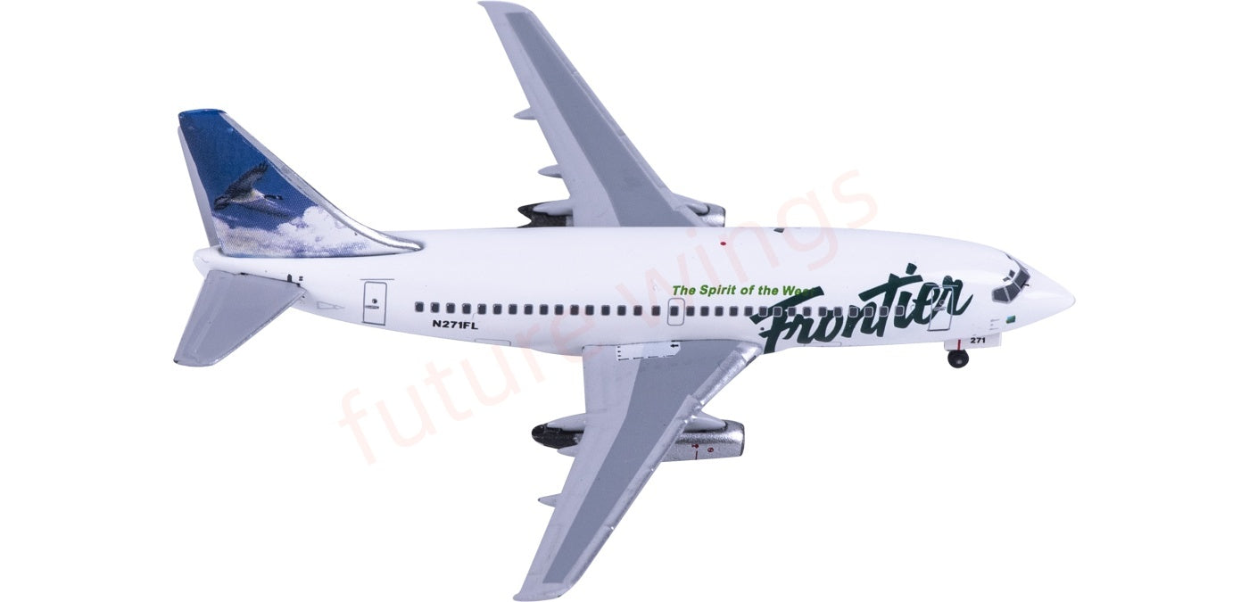 1:400 AeroClassics AC411514 Frontier Airlines B737-200 N271FL Aircraft Model+Free Tractor