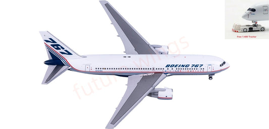 1:400 V1-400 V400016 Boeing House Color  B767-200 N767BA Aircraft Model+Free Tractor
