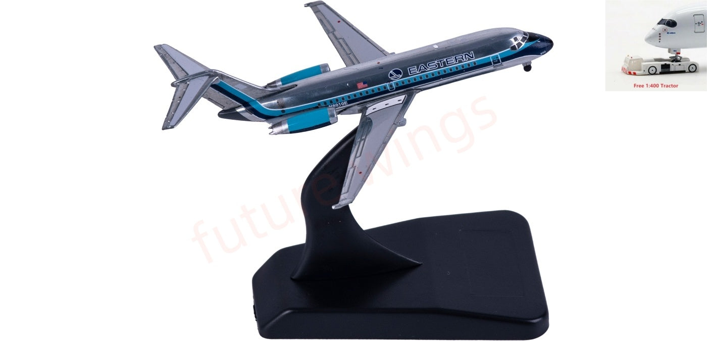 1:400 V1-V400 V400011 Eastern Airlines McDonnell Douglas DC-9-14 N8910E Aircraft Model Free Tractor+Stand