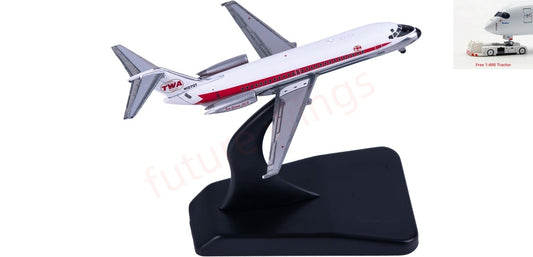 1:400 V1-V40 V400008 TWA McDonnell Douglas DC-9-15 N1070T Aircraft Model Free Tractor+Stand