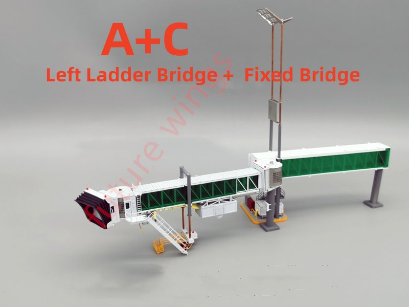 1:200 08 Hanger Highly Details Diecast Airport GSE Boarding Bridge Set