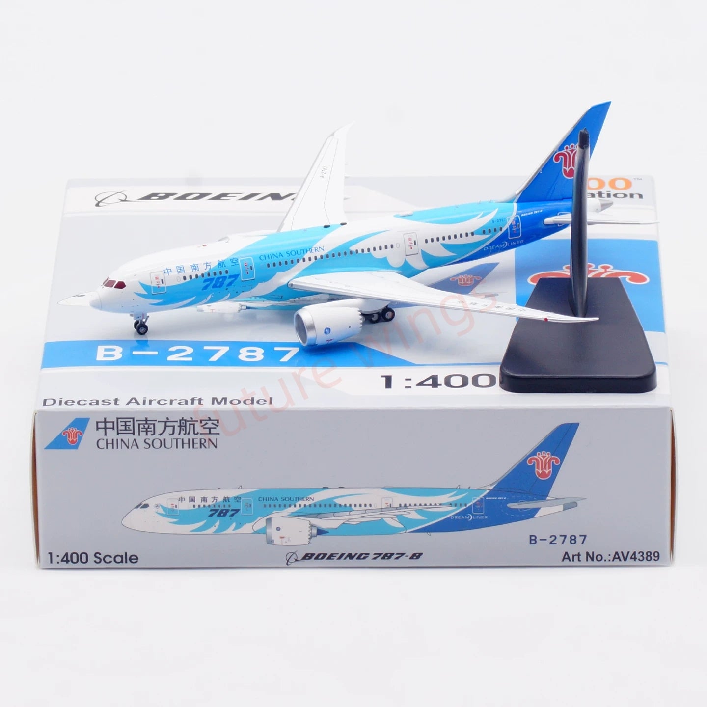 1:400 Aviation400 China Southern Airlines B787-8 B-2725 B-2788+Free Tractor