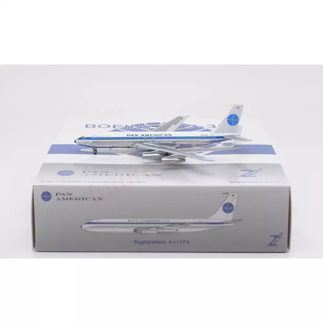 1:400 Z² Model Pan AM B707-300 N412PA Aircraft Model+Free Tractor